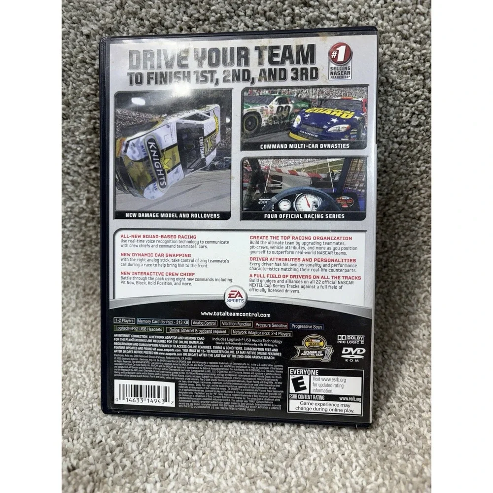 NASCAR 06 Total Team‎ Control PS2,2005 EA Sports Complete CIB Tested Fast Ship